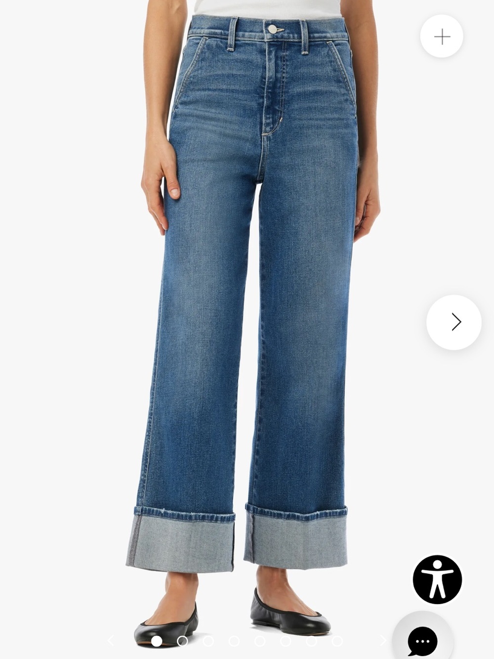 Joe’s Cuffed Wide Leg Women’s Jeans - 24